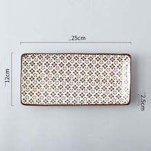 Load image into Gallery viewer, Nordic Japanese Underglaze Ceramic Small Fish Plate