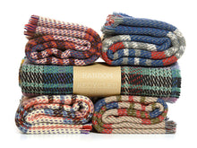 Load image into Gallery viewer, Small Checked Random Recycled Wool Blanket