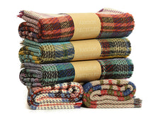 Load image into Gallery viewer, Small Checked Random Recycled Wool Blanket