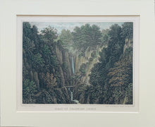 Load image into Gallery viewer, Isle of Wight Shanklin Chine, Antique Hand Coloured Engraving with Mount, 1847