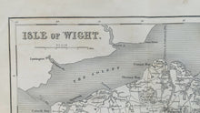 Load image into Gallery viewer, Dugdale Antique Map. Isle of Wight