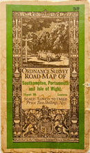 Load image into Gallery viewer, Ordnance Survey Map of the Isle of Wight, printed on paper, 1929 - The Seaview Collection