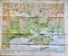 Load image into Gallery viewer, Ordnance Survey Map of the Isle of Wight, printed on paper, 1929 - The Seaview Collection