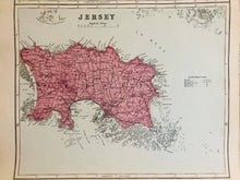 Load image into Gallery viewer, Large Antique Map of The Channel Islands - G.W. Bacon, 1884 - The Seaview Collection