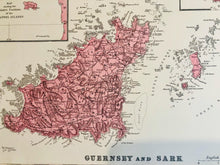 Load image into Gallery viewer, Large Antique Map of The Channel Islands - G.W. Bacon, 1884 - The Seaview Collection