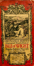 Load image into Gallery viewer, Ordnance Survey Map of the Isle of Wight, published and printed c.1925