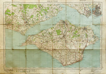 Load image into Gallery viewer, Ordnance Survey Map of the Isle of Wight, published and printed c.1925
