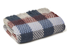 Load image into Gallery viewer, Random Check Celtic Weave Recycled Wool Throw
