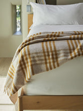 Load image into Gallery viewer, Hex XL Pure New Wool Throw - English Mustard
