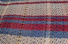 Load image into Gallery viewer, Large Checked Random Recycled Wool Blanket
