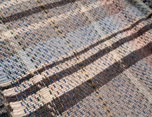 Load image into Gallery viewer, Large Checked Random Recycled Wool Blanket
