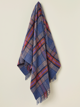Load image into Gallery viewer, Dorset Shetland Pure New Wool Throw - Mid Blue
