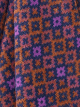 Load image into Gallery viewer, Dartmouth Shetland Pure New Wool Throw - Rust/Purple
