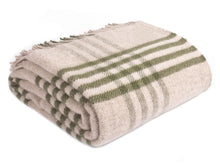 Load image into Gallery viewer, Hex XL Pure New Wool Throw - Olive
