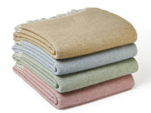 Load image into Gallery viewer, Dartmoor Reversible Pure New Wool Throw - Desert Brown
