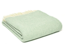 Load image into Gallery viewer, Honeycomb Pure New Wool Throw - Ocean
