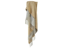 Load image into Gallery viewer, Dartmoor Reversible Pure New Wool Throw - Desert Brown
