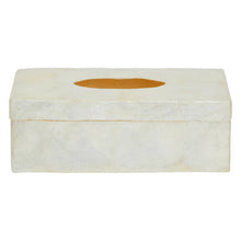 Load image into Gallery viewer, Palu White Sea Shell Tissue Box
