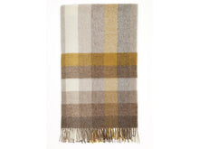 Load image into Gallery viewer, Woodale Pure New Wool Shetland Throw - Gold
