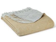 Load image into Gallery viewer, Dartmoor Reversible Pure New Wool Throw - Desert Brown

