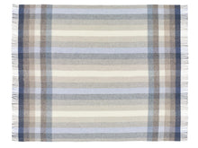 Load image into Gallery viewer, Woodale Pure New Wool Shetland Throw - Blue
