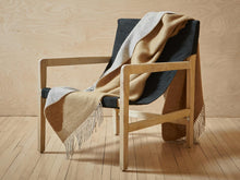 Load image into Gallery viewer, Dartmoor Reversible Pure New Wool Throw - Desert Brown
