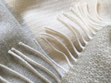 Load image into Gallery viewer, Clova Merino Lambswool Throw - Snowcap
