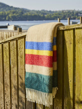 Load image into Gallery viewer, Alaska Stripe Pure New Wool Throw - Pop
