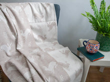 Load image into Gallery viewer, Hare Merino Lambswool Throw - Fawn
