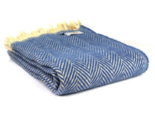 Load image into Gallery viewer, Chevron Recycled Wool Throw - Assorted Colours
