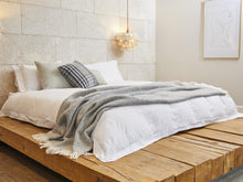 Load image into Gallery viewer, Waffle XL Pure New Wool Throw - Silver Grey
