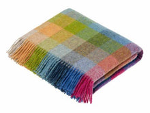 Load image into Gallery viewer, Harlequin Check Pure New Wool Throw - Tutti Frutti
