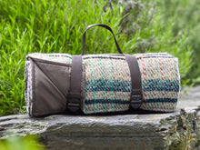 Load image into Gallery viewer, Waterproof Picnic Rug Roll - Random Check Recycled Wool
