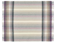 Load image into Gallery viewer, Woodale Pure New Wool Shetland Throw - Heather
