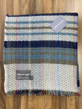 Load image into Gallery viewer, Large Checked Random Recycled Wool Blanket
