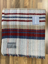 Load image into Gallery viewer, Large Checked Random Recycled Wool Blanket
