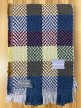 Load image into Gallery viewer, Random Check Celtic Weave Recycled Wool Throw
