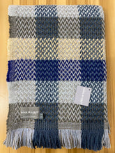 Load image into Gallery viewer, Random Check Celtic Weave Recycled Wool Throw
