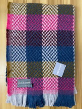 Load image into Gallery viewer, Random Check Celtic Weave Recycled Wool Throw
