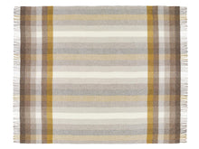 Load image into Gallery viewer, Woodale Pure New Wool Shetland Throw - Gold
