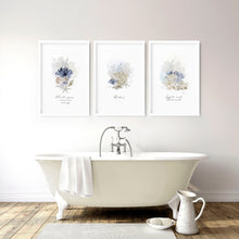 Load image into Gallery viewer, Pictures for bathrooms | set of 3 Coastal wall prints
