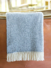Load image into Gallery viewer, Illusion Pure New Wool Throw - Grey

