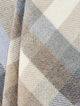 Load image into Gallery viewer, Woodale Pure New Wool Shetland Throw - Blue
