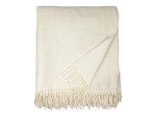 Load image into Gallery viewer, Clova Merino Lambswool Throw - Snowcap
