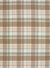 Load image into Gallery viewer, Portree Check Merino Lambswool Throw - Natural/Rose
