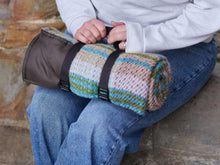 Load image into Gallery viewer, Waterproof Picnic Rug Roll - Random Check Recycled Wool
