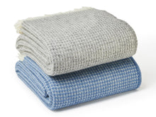 Load image into Gallery viewer, Waffle XL Pure New Wool Throw - Silver Grey

