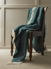 Load image into Gallery viewer, Dune Pure New Wool Throw -  Emerald
