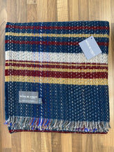Load image into Gallery viewer, Large Checked Random Recycled Wool Blanket

