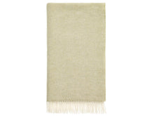 Load image into Gallery viewer, Herringbone Merino Lambswool Throw - Sage
